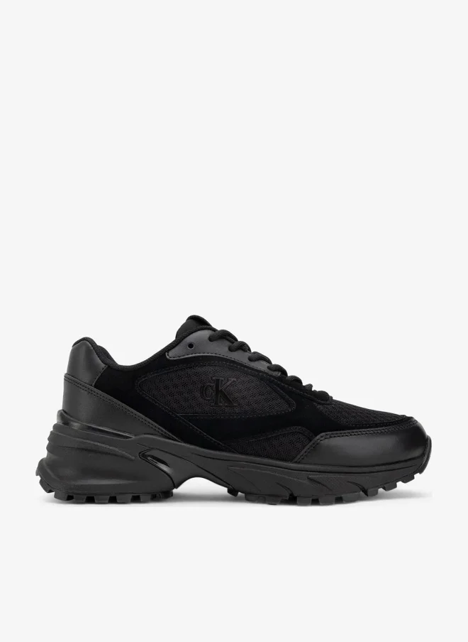 Calvin Klein Jeans Leather and Breathable Mesh Trainers