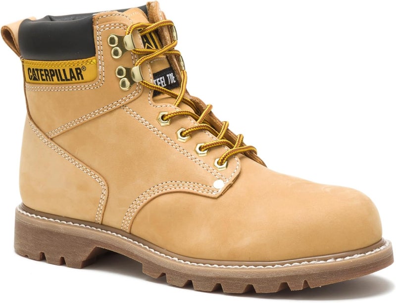 Cat Footwear Caterpillar Men's Second Shift Steel Toe Work Boots - Honey - Image 4
