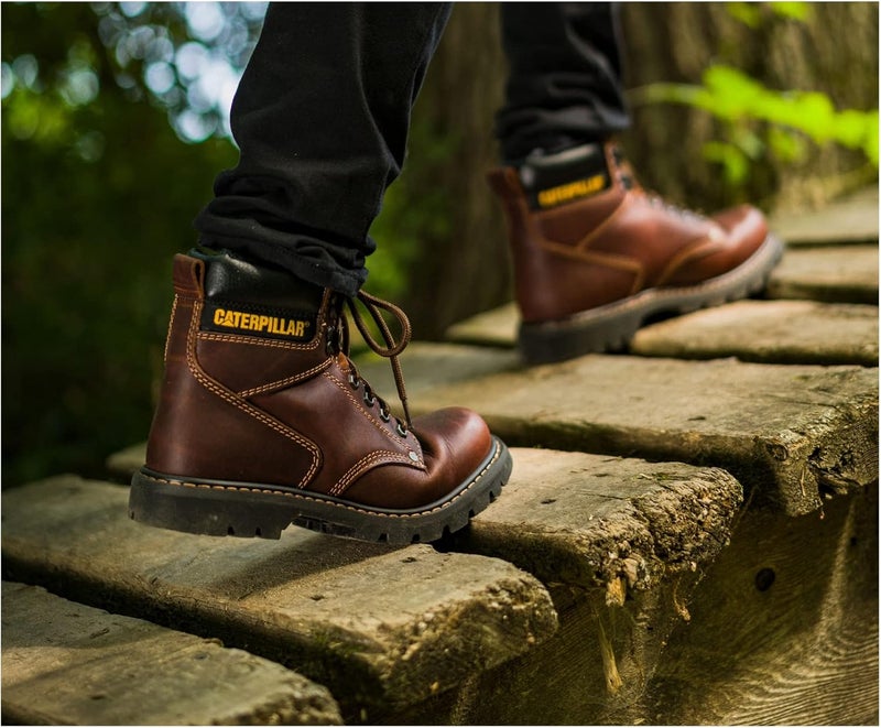 Cat Footwear Caterpillar Men's Second Shift Steel Toe Work Boots - Honey - Image 2