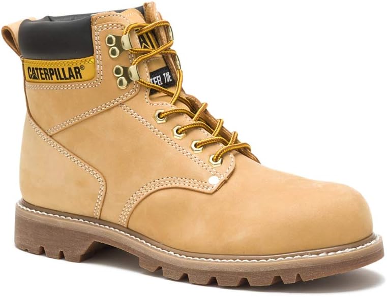 Cat Footwear Caterpillar Men's Second Shift Steel Toe Work Boots - Honey - Image 3