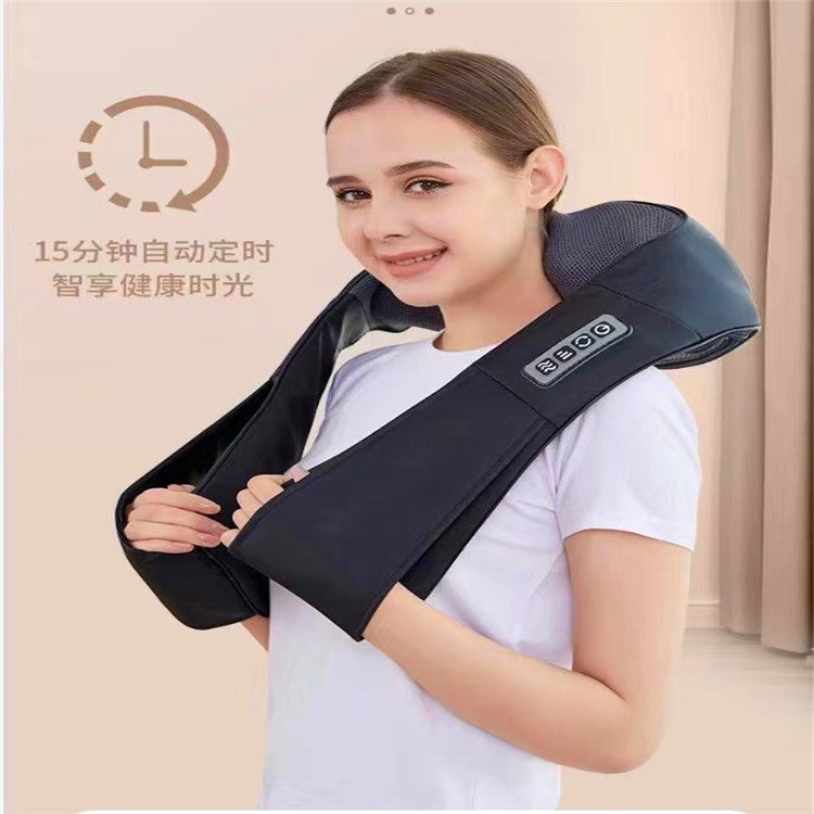 Kneading Massage Shawl, Multifunctional Red Light Heat Therapy For Waist And Back, Neck Protector, Dual-Use Massager For Car And Home, Shoulder And Neck - Image 4