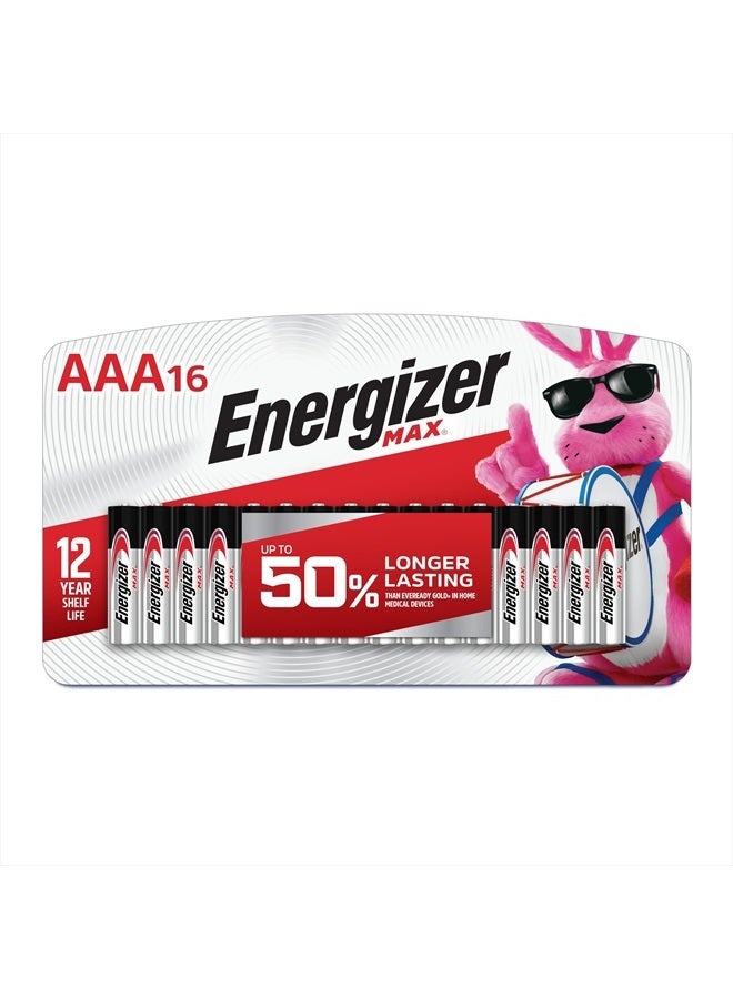 Energizer بطاريات MAX AAA (16 عبوة) ، بطاريات قلوية AAA - Image 1