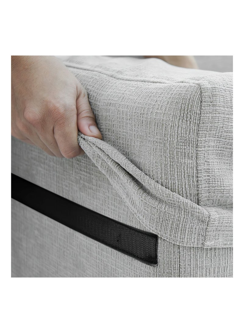 Double Sided Sticky, SYOSI 32Pcs Heavy Duty Hook and Loop Tape Strips with Adhesive Sticky Back, Strength Fasten Interlocking, for Home Office - Image 5