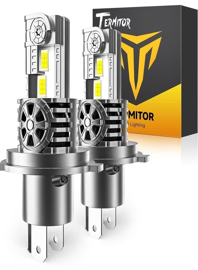 Termitor Latest H4/9003/HB2 Light Bulbs, 50,000LM Brightness, 6500K White Super Bright, 1:1 Halogen Size, 6500 Cool White H4 Fog Lights, No Adapter Required, Easy Install, Non-Polarity, Pack of 2 - Image 1