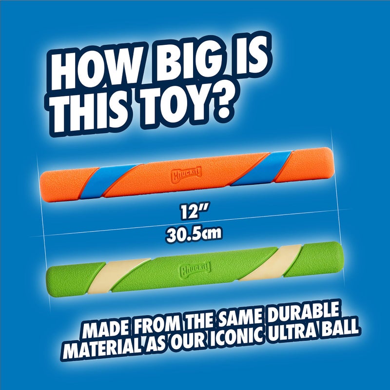 Chuckit! Interactive Dog Toy Ultra Fetch Stick Day & Night Bundle, 12 Inches, Outdoor, Pack of 2 - Image 3
