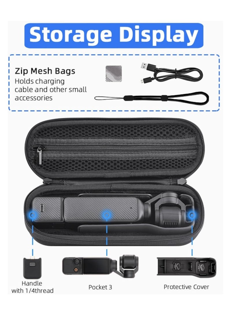 3 in 1 suit for DJI Osmo Pocket 3, Protective Case + Lens & Screen Protector Kit+Bag, Scratch-Resistant Sleeve Skin Cover, Gimbal Action Camera Accessories  - Image 2