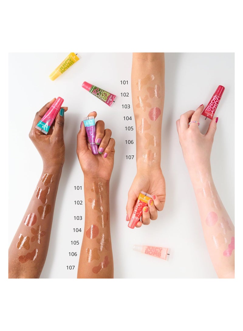 ESSENCE GOLD Juicy Bomb Shiny Lipgloss Proud Papaya 103 - Image 2