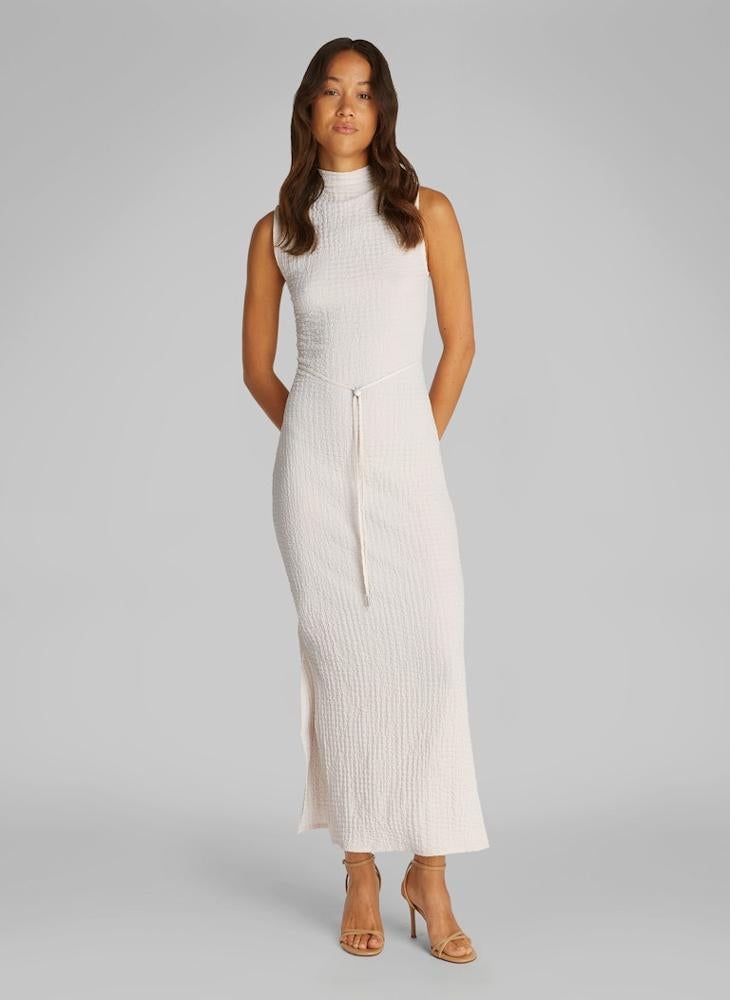 CALVIN KLEIN Crinkle Tie Detail Dress  - Image 1