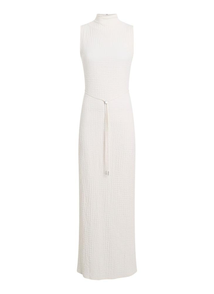 CALVIN KLEIN Crinkle Tie Detail Dress  - Image 4