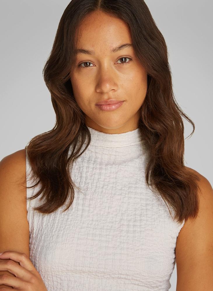 CALVIN KLEIN Crinkle Tie Detail Dress  - Image 3