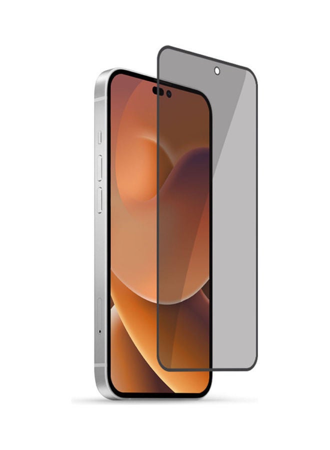 نيبمينينت زجاج مقوى لحماية الخصوصية ديفندر - آيفون 14 مقاس 6.1 بوصة مع أداة استخدام ذاتية التثبيت مرفقة، بتصميم ضد البكتيريا، بدرجة صلابة 9H، ومقاوم للكسر، طبقة مضادة لبصمات الأصابع. شفاف - Image 1