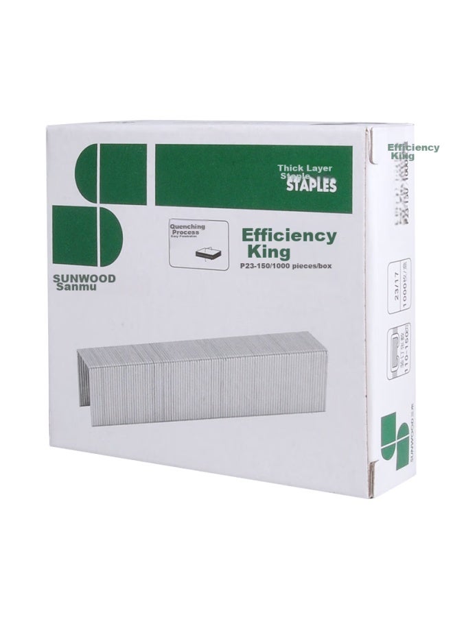 Sunwood Efficiency King Series 23/17 Staples, 1000 Pieces/box, 10 Boxes, P23-150 - Image 3