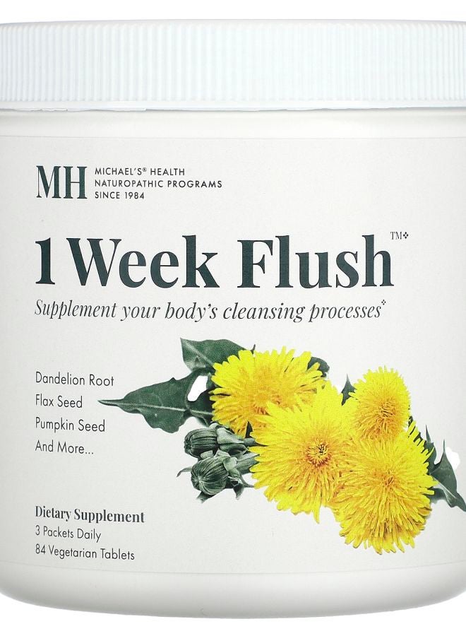 Michael's Naturopathic 1 Week Flush 84 Vegetarian Tablets