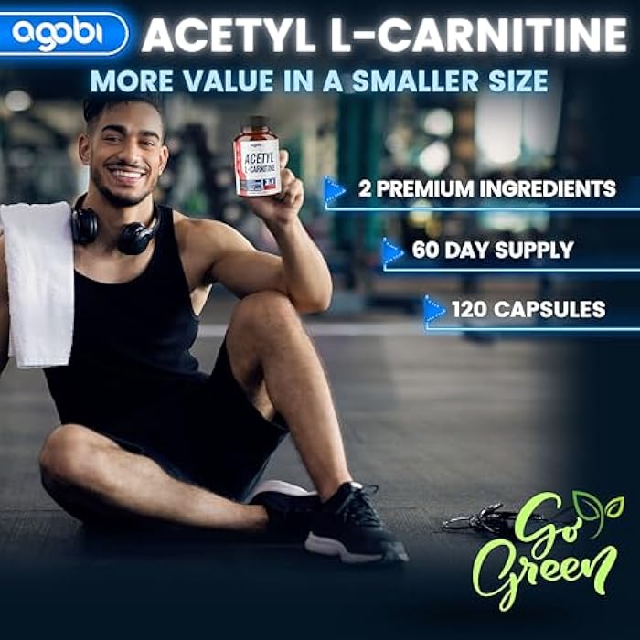 agobi مجمع أستيل L-كارنيتين وحمض ألفا ليبويك 1500 ملغ - مكمل لصحة الدماغ، الذاكرة، التركيز ودعم المزاج - 120 كبسولة نباتية لمدة شهرين - خالية من الغلوتين، غير معدلة وراثيًا - Image 4