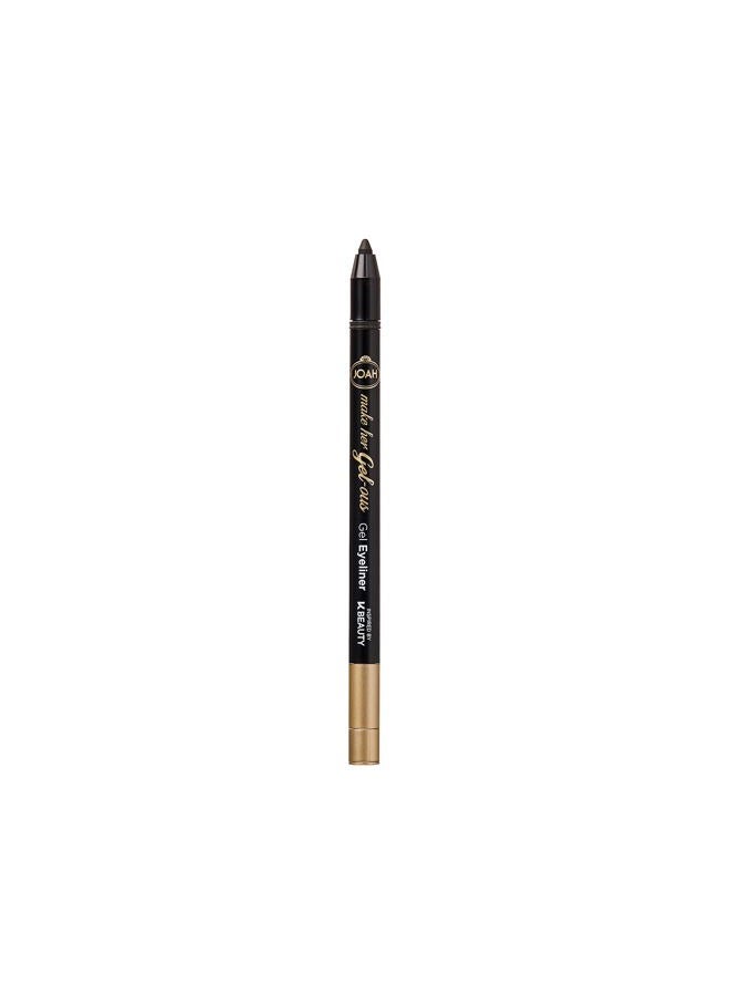 JOAH Make Her Gel-ous Gel Eyeliner with Self-Sharpening Pencil, No-Tug Waterproof Formula & Long-Lasting Finish & Color Definition, Creamy Gel Texture, Blackest Black - Image 2