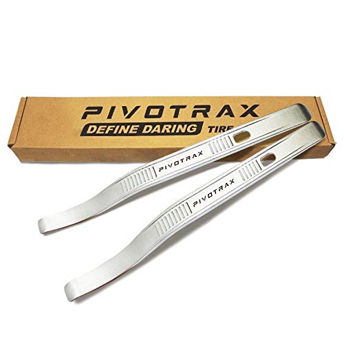 PIVOTRAX 15” Tire Mount | Demount Curved Iron Tire Lever | Wrench, Set of 2 Tire Spoons - Image 1