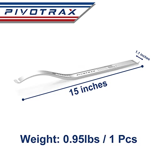 PIVOTRAX 15” Tire Mount | Demount Curved Iron Tire Lever | Wrench, Set of 2 Tire Spoons - Image 5