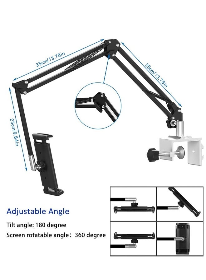 Adjustable Multi-Angle Foldable Aluminum Alloy Holder for Tablets and Mobile Phones - Lazy Bracket for Bedside and Desktop Use. - Image 4