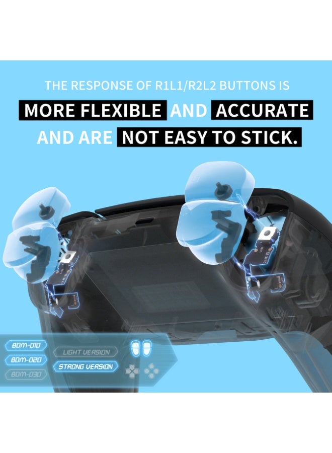eXtremeRate Micro Switch - Strong Version Tactile Clicky Hair Trigger Kit V2 for PS5 Controller BDM-010/020 Shoulder Buttons, Ergonomic Micro Switches L2R2 Tactile L1R1 Mouse Click for PS5 Controller - Image 5