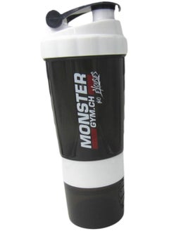 SPIDER Protein Shaker Bottle with Blender Cup for Protein Mixes 500ml Mixer Bottle for Gym Outdoor Pre-Workout and Travel  - Image 1