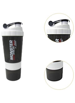 SPIDER Protein Shaker Bottle with Blender Cup for Protein Mixes 500ml Mixer Bottle for Gym Outdoor Pre-Workout and Travel  - Image 2