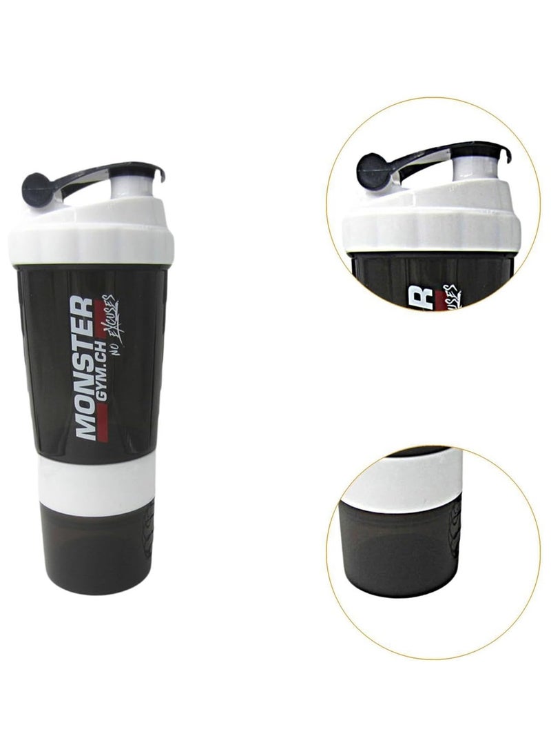 SPIDER - Protein Shaker Bottle with Blender Cup for Protein Mixes 500ml Mixer Bottle for Gym Outdoor Pre-Workout and Travel - Image 1
