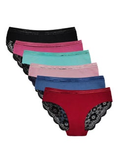 Zeemey 6-Piece Cotton Bikini Breathable Panties Low Waist Fashionable Ladies Charming Thick Bottom - pzsku/Z89286D9EFD23406F1813Z/45/_/1694778826/cf8fdc91-c0ba-4e0f-9550-d4620357d79b