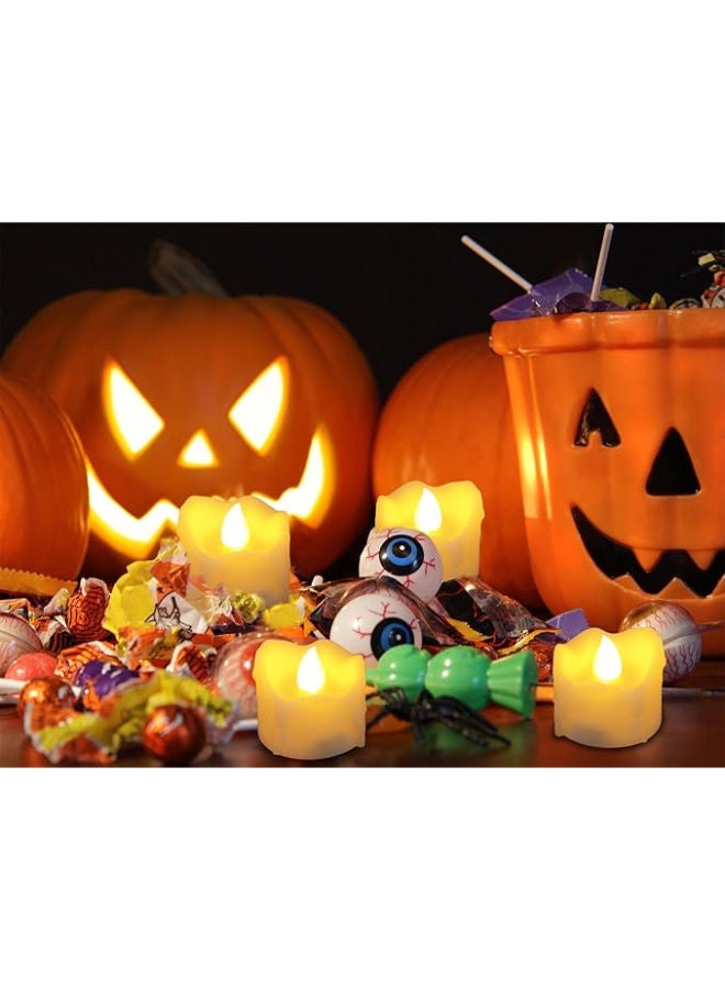 12 pieces - Flameless Dripping Wax LED Candles Battery Operated with Timer - Image 4