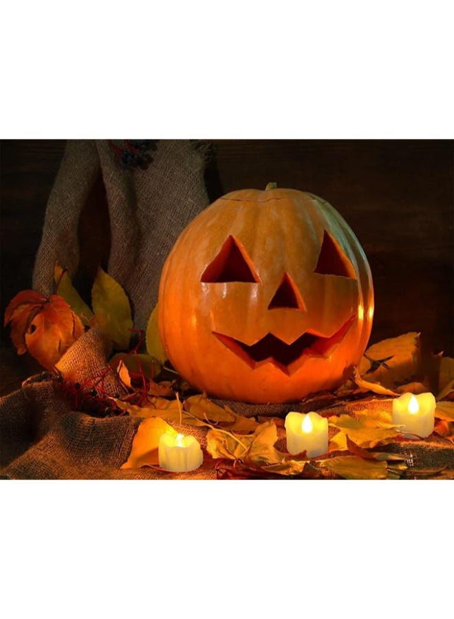 12 pieces - Flameless Dripping Wax LED Candles Battery Operated with Timer - Image 3