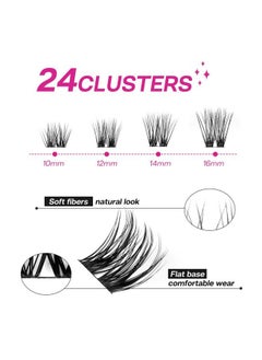 Calailis Individual Lashes Diy Eyelash Extensions Super Thin Gluebased Band Natural Look Reusable Lasting For 48 Hours Individual Diy Eyelashes (02Mixb)…  - Image 3