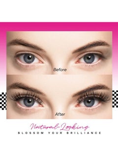 Calailis Individual Lashes Diy Eyelash Extensions Super Thin Gluebased Band Natural Look Reusable Lasting For 48 Hours Individual Diy Eyelashes (02Mixb)…  - Image 5