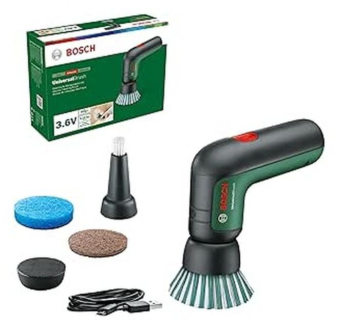 بوش فرشاة تنظيف بوش UniversalBrush‑06033E0000 – لاسلكية 3.6 فولت مع IPX5 وملحقات متعددة - Image 1