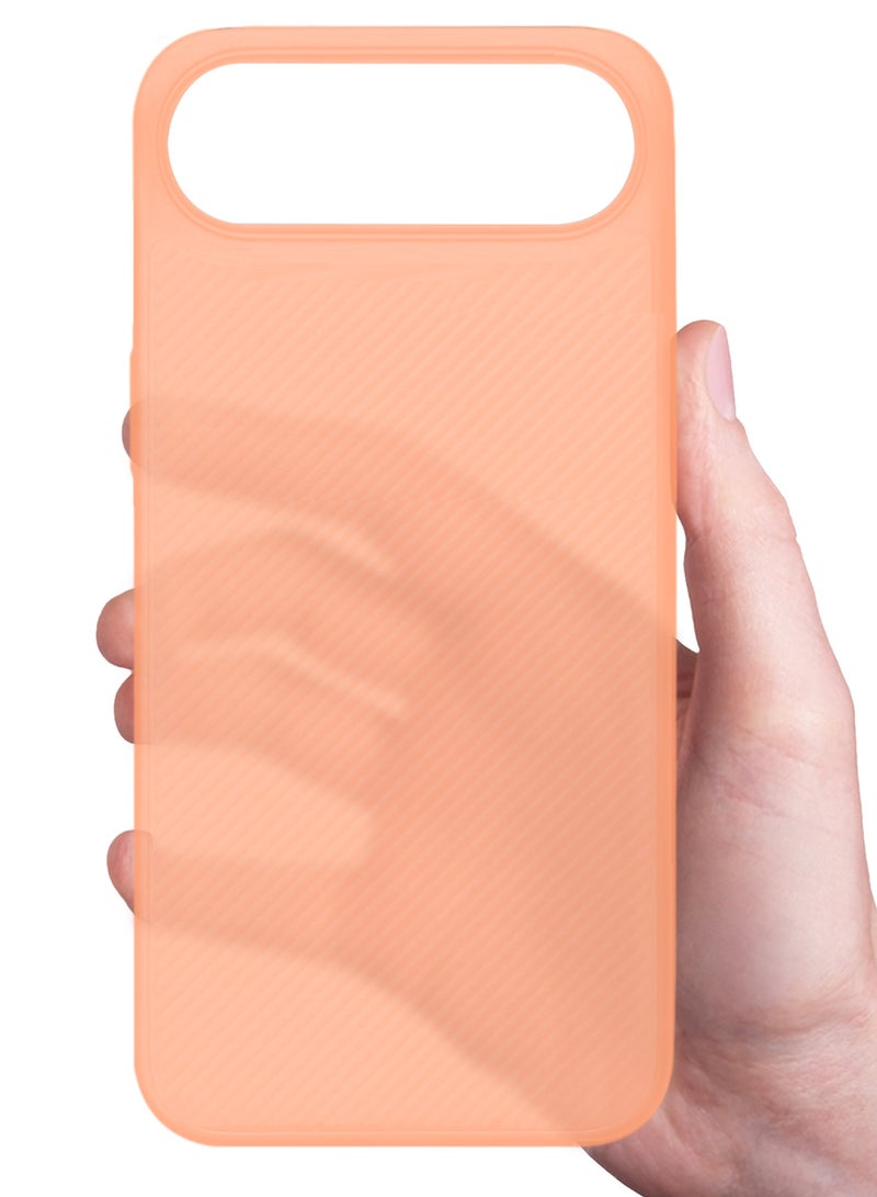 CATANES 2 Packs Case Cover for iPhone 17 Air - Sturdy Durable Ultra-Thin Case - Air Skin Line Design Transparent Back Cover - Drop Protection Cover  with Privacy Screen Protector - Cosmic Orange - Image 3