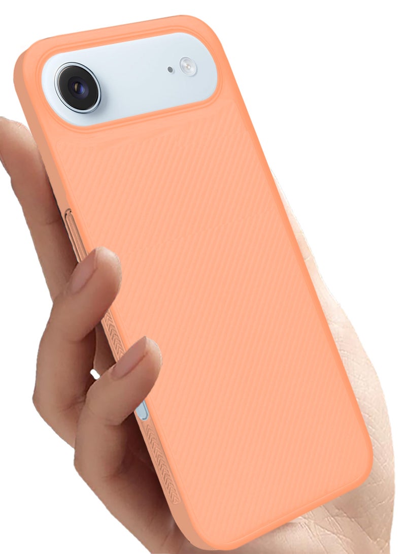 CATANES 2 Packs Case Cover for iPhone 17 Air - Sturdy Durable Ultra-Thin Case - Air Skin Line Design Transparent Back Cover - Drop Protection Cover  with Privacy Screen Protector - Cosmic Orange - Image 4