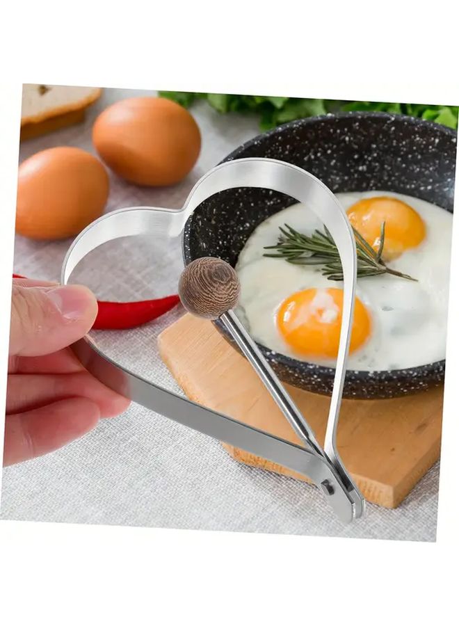 Stainless Steel Flower Shaped Egg Rings for Fried Eggs Pancakes Kitchen Tool - Image 5