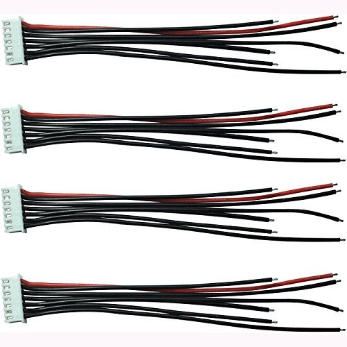 FLY RC 10pcs 222V JST 7 Pin Male Plug 6S LiPo Battery Balance Charger Cable Lead Wire Connector 10pcs 6s - Image 1