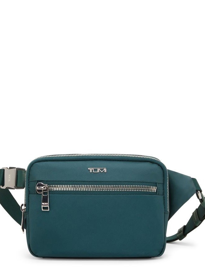 Tumi Voyageur Sedona Crossbody Sling Bag - Nylon Crossbody Purse for Business & Travel - Stylish Women's Crossbody Bag - Black & Gold - Image 1
