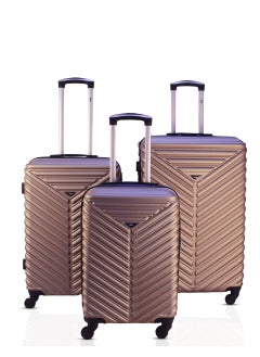 KTMC Luggage Sets 3 Piece| Hardside Expandable Lightweight with Double Zipper | ABS MaterialsWith 360° Spinner Wheels Carry On Luggage | 20/24/28 - Champagne - pzsku/Z8928B792AD0B4503F6DDZ/45/1741093205/68fb998a-2c45-4c9b-81b2-8876f7cc978f