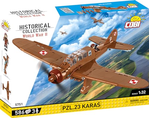 COBI Historical Collection WWII PZL23 Crucian Aircraft - Image 5