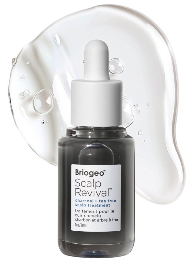 Briogeo - Briogeo Scalp Revival Charcoal + Tea Tree Scalp Treatment Serum 30ml Detoxify & Soothe Scalp for Healthier Hair - Image 1