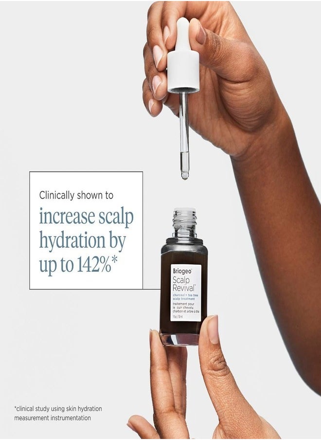 Briogeo - Briogeo Scalp Revival Charcoal + Tea Tree Scalp Treatment Serum 30ml Detoxify & Soothe Scalp for Healthier Hair - Image 1