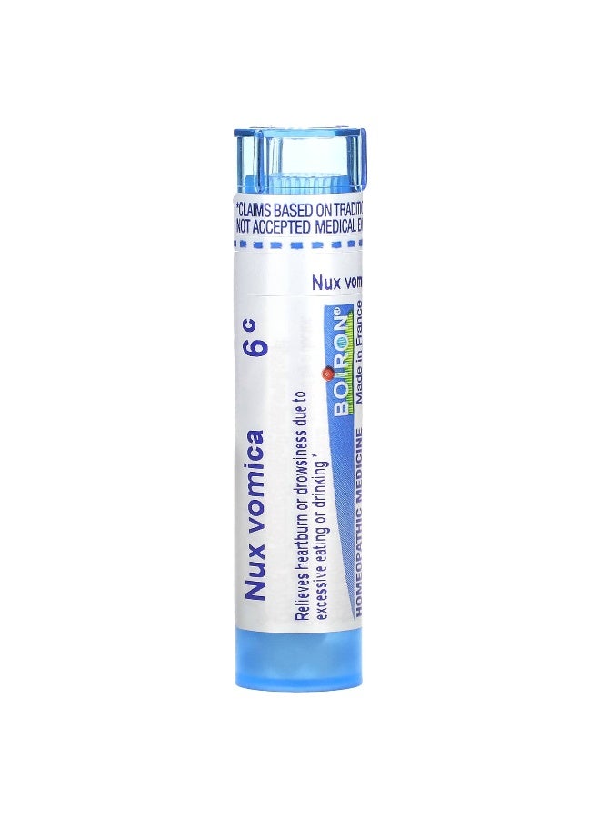 Boiron Boiron, Nux Vomica, 6C, Heartburn Relief, Approx 80 Pellets  - Image 1