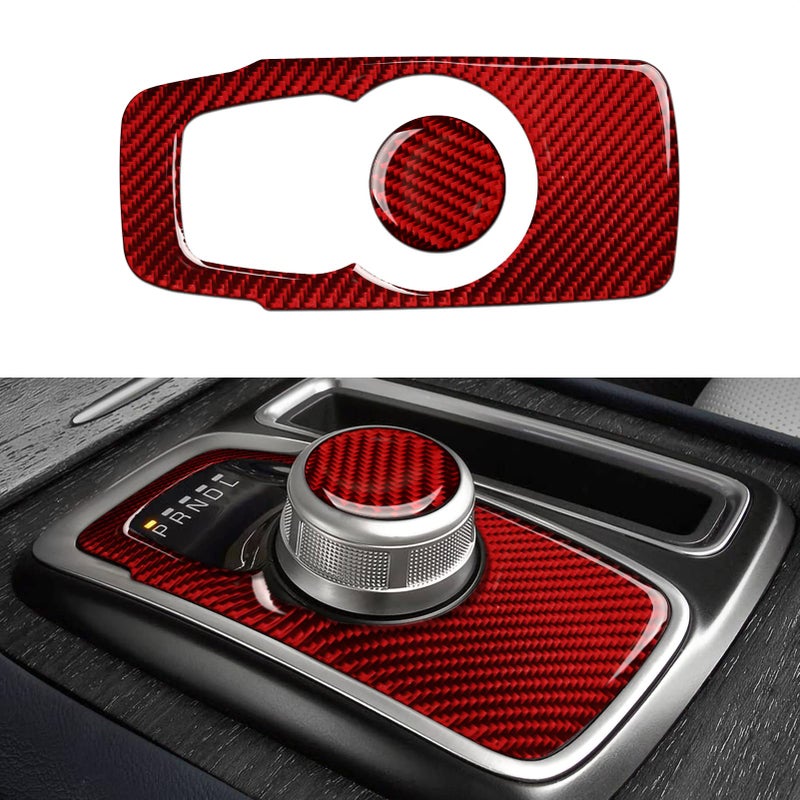 BRMYL Car Gear Shift Panel Decals for 20152023 Chrysler 300 300C 300S LimitedTouring Accessories Carbon Fiber Interior Stickers