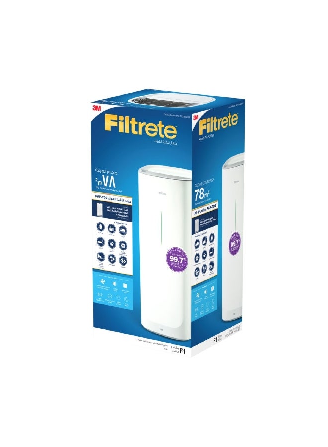 ثري ام فلتريت F1 جهاز تنقية الهواء للغرف بتصميم أنيق وعصري أبيض 34.6 x 39 x 77.8 سم FAP-T02-WA-2G - Image 5