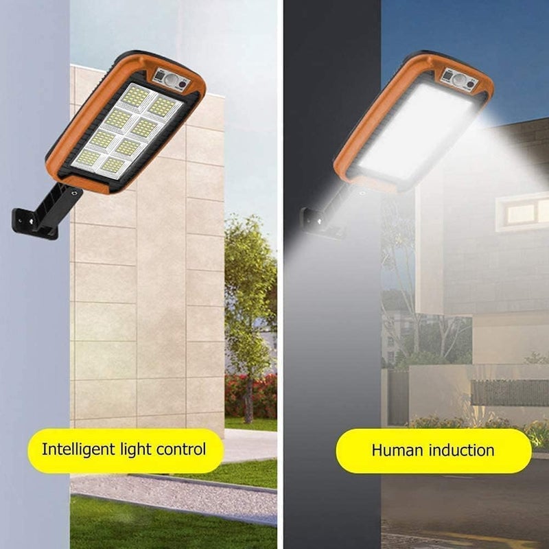 Both Smart Solar Street Lamp with Remote Control - 240 COB Lights (Orange) - Image 5
