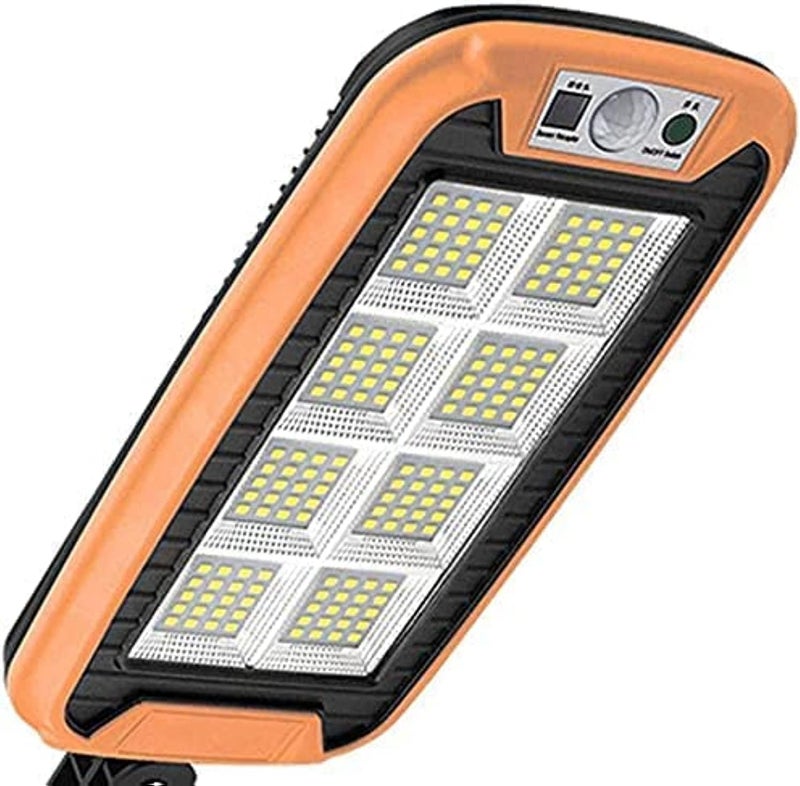 Both Smart Solar Street Lamp with Remote Control - 240 COB Lights (Orange) - Image 3