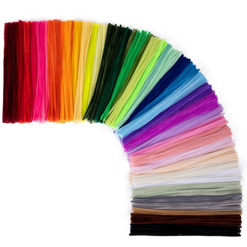 Caydo 520 Pieces Pipe Cleaners 40 Assorted Colored Chenille Stems for Art and Crafts, Pipe Cleaner Crafts for DIY Art and Craft Projects Creative Gift Party Valentine's Day Decorations - Image 1