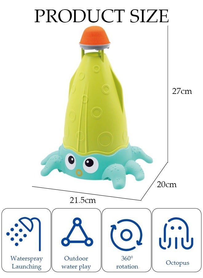 DUNISO Outdoor Water Spray Sprinkler Pump Spray Lawn Game Toys for Kids  and Toddlers Backyard Spinning Octopus Sprinkler Toy Water Toys for Summer Days Attaches to Garden Hose - Image 4