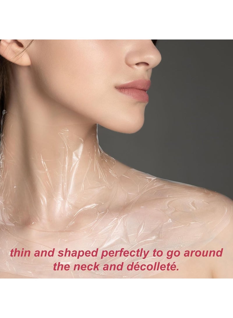 100pcs Disposable Neck Wrinkle Masks designed to lock in moisture and improve the appearance of aging skin and wrinkles. - Image 3