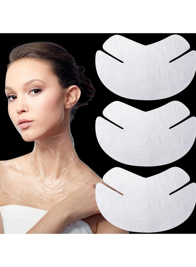 100pcs Disposable Neck Wrinkle Masks designed to lock in moisture and improve the appearance of aging skin and wrinkles. - Image 2